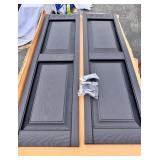 New Pair of Mid-America Raised 14 3/4”x51” Vinyl Shutter Panels, 002 Black