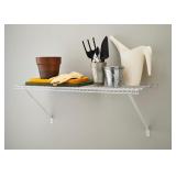 New ClosetMaid Wire Shelf Kit w/ Hardware, 3 Ft. Wide, For Pantry, Closet, Laundry, Utility Storage, White Vinyl Finish