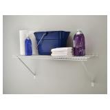 New ClosetMaid Wire Shelf Kit w/ Hardware, 3 Ft. Wide, For Pantry, Closet, Laundry, Utility Storage, White Vinyl Finish