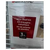 New ClosetMaid Wire Shelf Kit w/ Hardware, 3 Ft. Wide, For Pantry, Closet, Laundry, Utility Storage, White Vinyl Finish