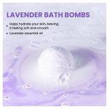 Bath Bombs Gift Set for Women, BODY & EARTH 10 X 3.5 oz Essential Oils Lavender Handmade Birthday Gift Idea for Family, Women, Men, Mothers Day Gifts for Mom