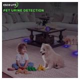 ESCO LITE Escolite UV Flashlight Black Light, 51 LED 395 nM Ultraviolet Blacklight Detector for Dog Urine, Pet Stains and Bed Bug