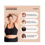 Truekind Bras for Women   Comfortable Wireless Support Bra, Seamless Full Coverage No Underwire Bra for Everyday Comfort   Beige XL