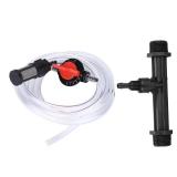 3/4 Garden Irrigation Device Kit, Fertilizer Injector Switch Filter Water Tube Garden Watering System Kit