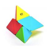 CuberSpeed Pyramorphix stickerless Speed Cube Pyraminx 2x2 Cube Puzzle