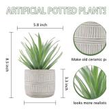 Der Rose Fake Succulents Plants Artificial Succulents in Pots for Room Home Bathroom Bedroom Office Boho Decor