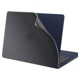 BlueSwan Soft Case Compatible with MacBook Air 13 inch 2024 2023 2022 M3 M2 A3113 A2681, Shatterproof PP and Matte Anti Fingerprint Protective Case, Matte Black