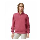 Comfort Colors Adult 1/4 Zip Sweatshirt, Style G1580, Crimson, X Large