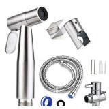 Handheld Bidet Sprayer for Toilet, 7/8 Stainless Steel Adjustable Pressure Bidet Faucet Diaper Sprayer Set with Hose Attachment for Bathroom