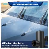 HHCSOP Windshield Washer Pump w/Grommet, Replacement for Honda Accord Civic CRV lnsight Acura Integra Legend RL TL TSX Subaru Baja Impreza Legacy Dodge Viper, Replaces OEM 38512 SA5 013 76806 SE3 G02