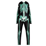 Amscan Skeleton Glow Catsuit Costume For Women   Small/Medium   Spooky Chic Costume Ideal For Halloween, Themed Parties & More   1 Pc