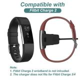 Kissmart Charger for Fitbit Charge 2, Replacement USB Charging Cable Cord for Fitbit Charge2 Smart Wristband (2 Pack, 1.8ft & 3.3ft)