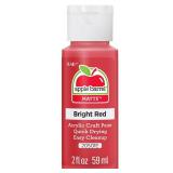 Apple Barrel Acrylic Paint in Assorted Colors (2 oz), 20501, Bright Red