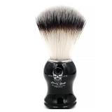 Menesia Shaving Brush for Men, Black handle Shave Brush,Mens Shaving Cream & Soap Brush (skull)