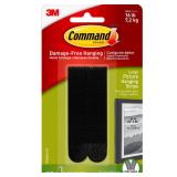 Command Large Picture Hangers Black Damage-Free Hanging 4 Pairs