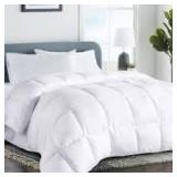 COHOME All Season King Size Cooling Comforter - Winter Warm Down Alternative Comforter - Quilted Duvet Insert with Corner Tabs - Luxury Soft Hotel Comforter - Reversible - White