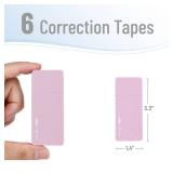 Mr. Pen- Aesthetic Correction Tape, 0.2" x 236", 6 pcs, Pastel Colors, Cute White Out Tape Correction Tape, Aesthetic White Out Correction Tape, Whiteout Correction Tape, Cute Correction Tape