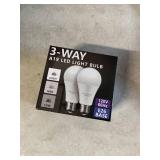 LOHAS 3 Way Amber Light Bulbs 50/100/150W Equivalent, 3-Way LED Bulbs Amber 2000K, Sleep aid Amber Light Bulbs Dimmable, Three Way Bulb for Healthy Sleep, Bedroom, Kids Room, 2 Pack