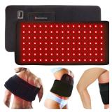 Red Light Therapy Infrared Light Therapy Pad for Body Pain NIR Deep Therapy for Back Knee Hands Feet Relief Portable 660nm 850nm Home Heating Light Therapy Wrap Belt Gift for Women Men