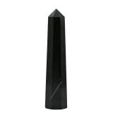 Black Tourmaline Crystal Towers ~ Natural Healing Crystal Point Obelisk for Reiki Healing and Crystal Grid (3" to 4" INCH)