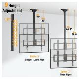 ELIVED Ceiling TV Mount for Most 37-75 Inch LED, LCD OLED Flat Curved TVs, Height Adjustable Full Motion TV Mount, Hanging TV Bracket Swivel and Tilt, Holds up to 110 lbs, Max VESA 600x400mm YD3016 - 