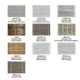 Derf Home Custom Bamboo Shades Sample Fabric Booklet of Custom Cordless Bamboo Roman Shade Blind for Windows and Doors,10 Options