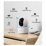 GALAYOU Indoor Security Camera 2K, Pet Camera, 360 Degree 2.4G WiFi Home Security Camera for Baby/Elder/Nanny with Night Vision, 24/7 SD Card Storage, Works with Alexa and Google Assistant G2-2Pack