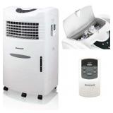 Honeywell - 470 CFM Indoor Evaporative Air Cooler (Swamp Cooler) with Remote Control - White - Retail: $313.2