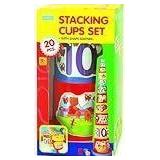 Megcos Carry-Along Stacking Cups & Sorter Bucket -Affordable Gift for your Little One! Item #LMID-1034