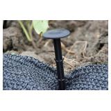 50 New KINGLAKE 30 Pcs 4.3 inch Sturdy Plastic Stakes Anchors Rustproof for Holding Down Landscape Fabric Lawn Edging, Tents, Game Nets and Rain Tarps, Black