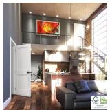 New Eightdoors Brand 30 in. x 80 in. x 1-3/4 in. 2-Panel Shaker Solid Core White Primed Pine Wood Interior Door Slab