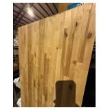 New allen + roth 7’x18”x1.5” Natural Hevea Butcher Block Countertop