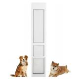 FANTREK Dog Door for Sliding Glass Door - Large Doggy Door for Sliding Door Insert, 78-82 in Pet Door for Patio Slider