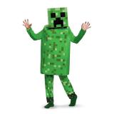 Creeper Deluxe Minecraft Costume, Green, Small (4-6)