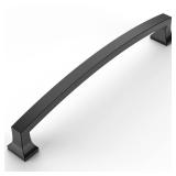 Amerdeco 10 Pack Matte Black 10 Inch(254mm) Hole Centers Kitchen Cabinet Pulls Cabinet Hardware Kitchen Handles for Cabinets Cupboard Handles Drawer Pulls ZH0009 - Retail: $85.05