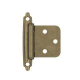 Amerock | Cabinet Hinge | Variable Overlay Hinge | Burnished Brass | 2 Pack | Self-Closing Hinge | Face Mount Hinge | Cabinet Door Hinge