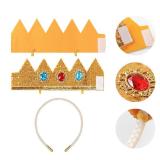 Princess Crown Earrings Gloves Dress Up Halloween Costume Accessories