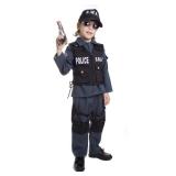 Dress Up America Deluxe Childrens S.W.A.T. Police Officer Costume Set - Large 12-14