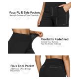 G4Free Wide Leg Pants Woman Yoga Pants with Pockets Loose Casual Palazzo Fashion Sweatpants Stretch Dress Work Clothes(Black,L,31")