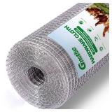 GMOTLSE 304 Stainless Steel mesh Hardware Cloth 1/4 inch Chicken Wire Fencing Wire Mesh Roll Welded Wire Fencing Garden Fence Squirrel Tunnel Networkï¼24inÃ49ftï¼