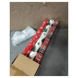 Hallmark Gift Wrap Ensemble 3 Rolls Of Wrapping Paper 4 Ribbons 40 Seals And 10 Bows