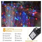 Joomer Christmas Lights 100FT 300 LED String Lights with 8 Modes Timer Connectable Waterproof Plug-in Fairy Lights for Home, Garden, Party, Holiday, Tree, Christmas Decorations (Multicolor)