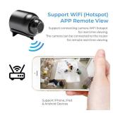 Flashstar Mini WiFi Camera 1080P HD Night Vision Included Motion Detection Remote Monitoring 160Â° Wide Angle Micro Baby Monitor for Home Office Store Warehouse (1Pcs)