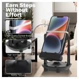 Orzero Steps Counter Compatible for Po-ke-mon Go Walker Phone Swing Accessories Cellphone Pedometer (USB Cable) (Easy Installation) (Mute Version) Egg hatcher Rocker Quick Steps Earning Device - Black