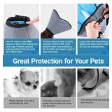 ipetstation Dog Cone Collar for Dogs After Surgery Extra Long, Adjustable Comfy Dog Elizabethan Pet Collar Cone for Large Dogs Anti-Lick Protective Wound (XL- (Neck Girth: 13.7-18.5in))