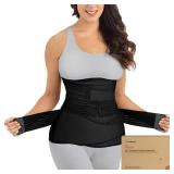 A 3 in 1 Postpartum Belly Support Recovery Wrap, Postpartum Belly Band,After Birth Brace,Slimming Girdles,Body Shaper Waist Shapewear,Post Surgery Pregnancy Belly Support Band(Midnight Black, M/L)