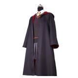 NGOVINY Kids Girls Witch Cosplay Costume Magic School Uniform Girls Witch Robe Cloak Skirt Shirt Halloween Cosplay Props