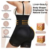 Lover-Beauty Shapewear for Women Tummy Control Body Shaper Butt Lifter Thigh Slimmer Faja Plus Size with Zipper Crotch (size unknown)