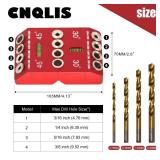 CNQLIS 30 45 90 Angle Drill Guide Jig with 4 Drill Bits-Portable Drill Guide, Level for Slanted and Straight Holes, All Metal Clamp for Stair Handrails, Cable Railings, Deck, Wood Posts, Level Design