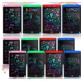 Tinlade 12 Pack LCD Writing Tablets 8.5 Inch Bulk Colorful Doodle Board Board Erasable Electronic Painting Drawing Pads Learning Toy Gifts for Boys Girls (Pink, Green, Red, Blue)